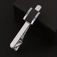 Men's Crystal Tie Clip Wedding Business Necktie Accessories