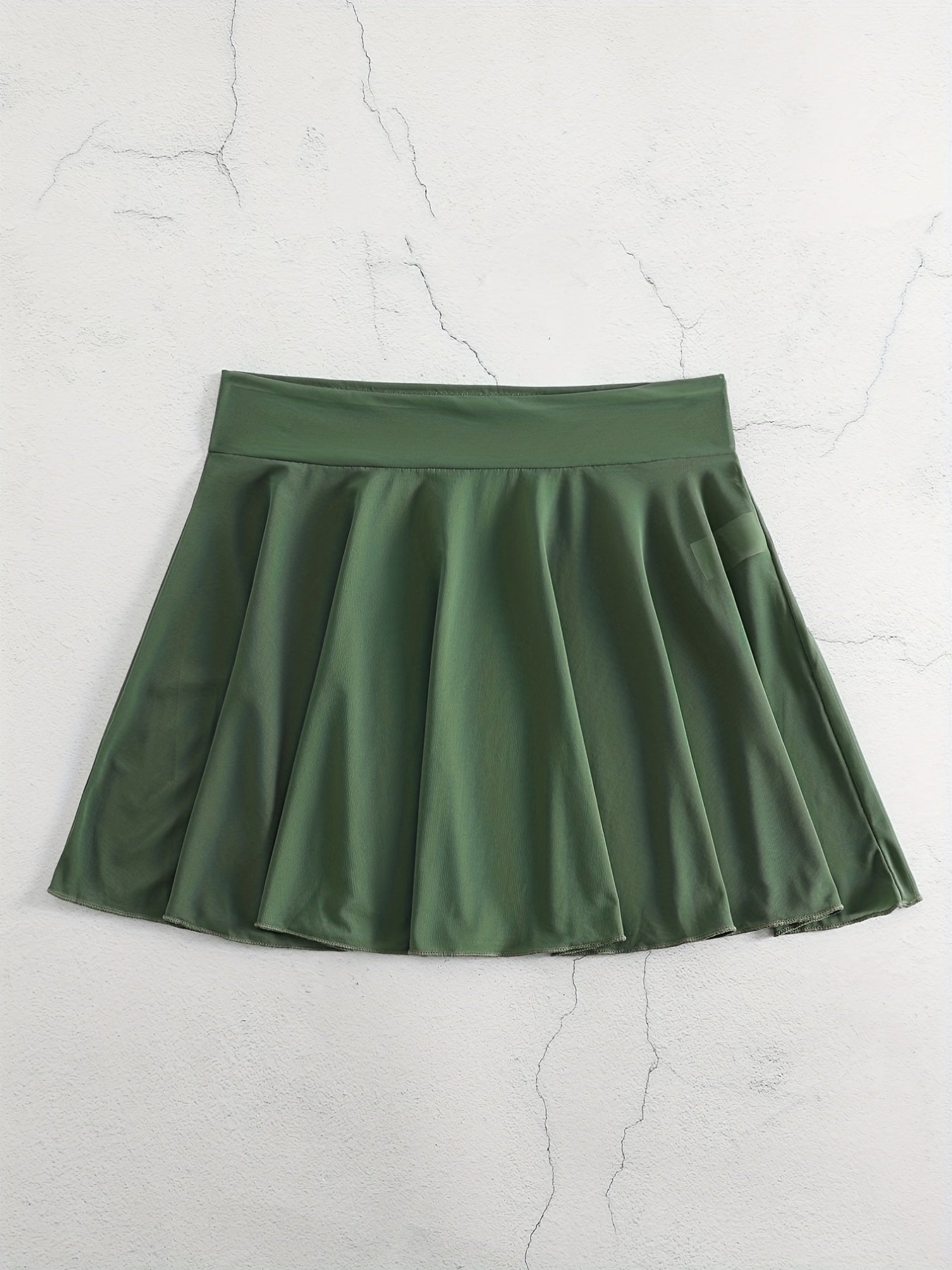 High Stretch Mesh Cover Up Skirt Solid Semi Sheer Beachwear Women's S