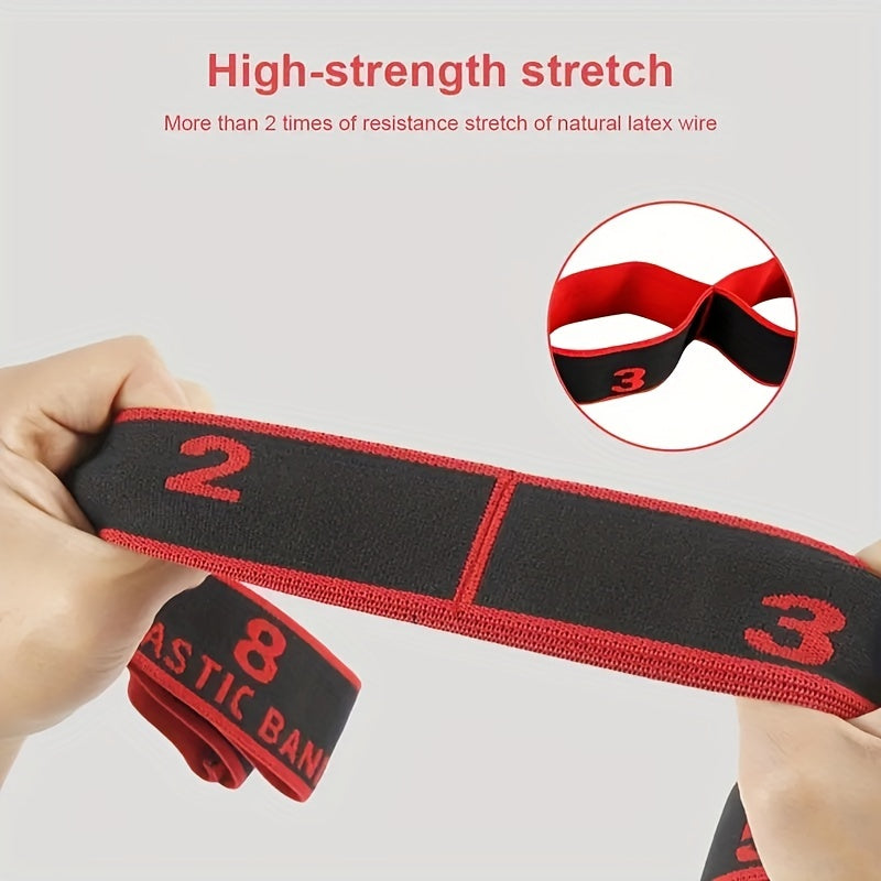 Yoga Resistance Band with 20-32cm Rings Home Gym Stretch Belt