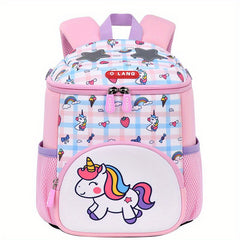 Sweet Unicorn Pattern Backpack for Kids - Girls School Bag
