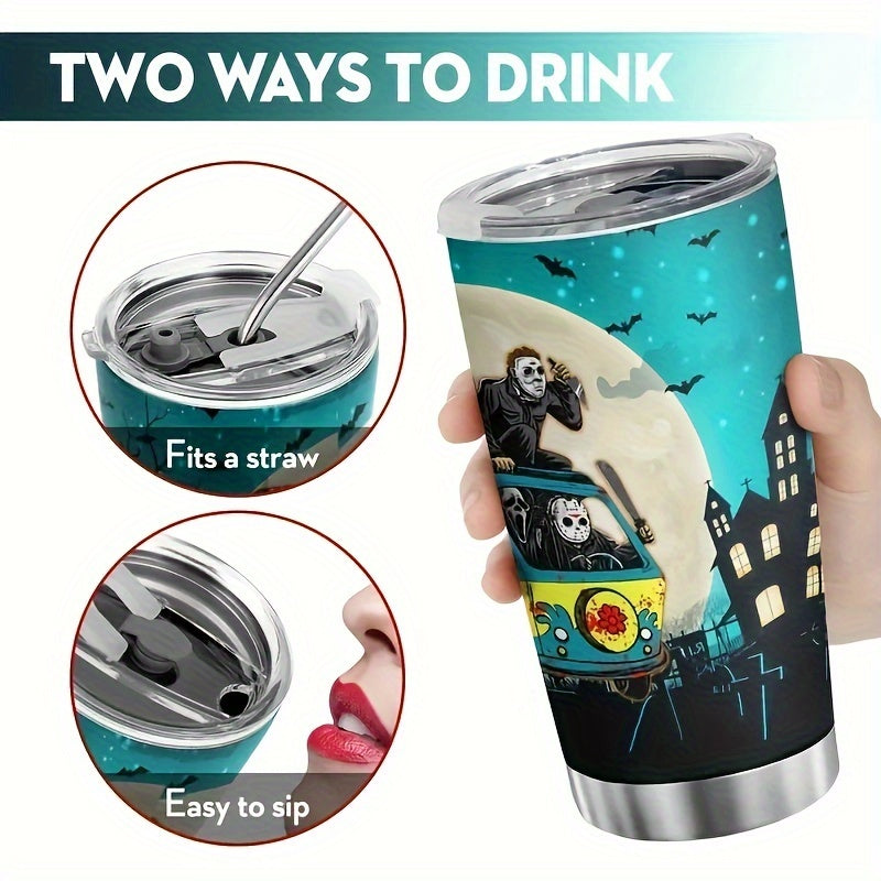 20oz Halloween Stainless Steel Water Cup Leakproof Insulated Bottle