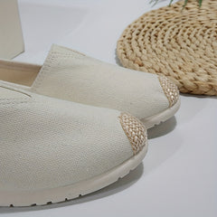 Ethnic Lightweight Slip On Canvas Sneakers