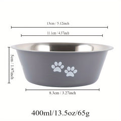 Non-slip Dog Bowls Stainless Steel High Capacity