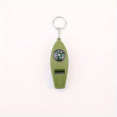 Emergency Survival Whistle with Compass Thermometer and Magnifier