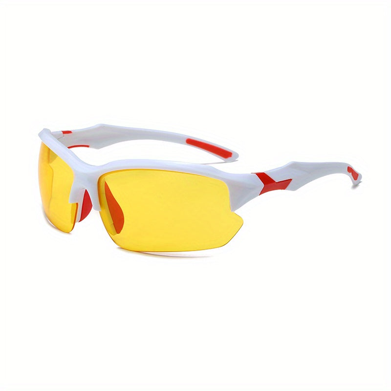 Men's Yellow Lens Night Vision Glasses for Cycling Golf Fishing Running