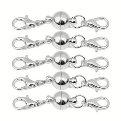 5pcs 6mm Copper Ball Magnet Clasp Bracelet DIY Accessory Set