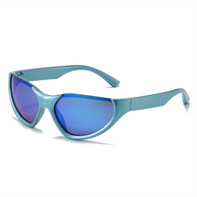 Wrap Around Sport Sunglasses Cat Eye Windproof Glasses Y2K Shades