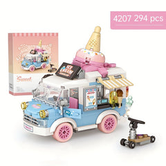 DIY Ice Cream Truck Building Blocks Toy