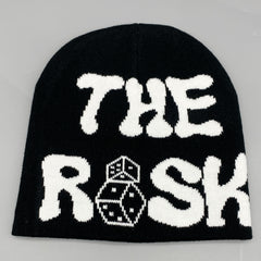 Alphabet Dice Jacquard Knit Beanie Unisex Beanie