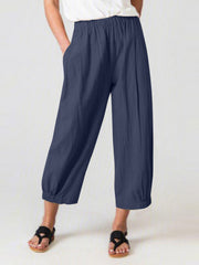 High Waist Loose Fit Harem Pants
