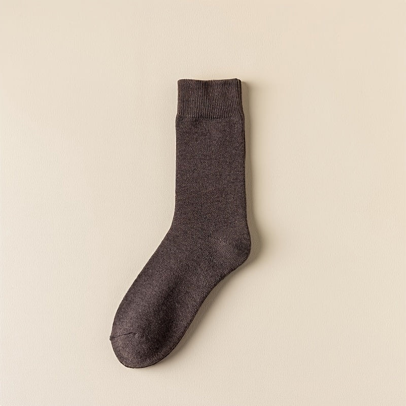 Women's Knit Style Winter Crew Socks - Thick & Warm