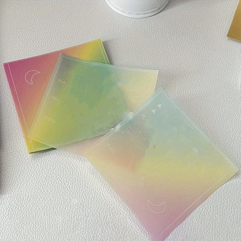 Girls' Heart Sulfuric Acid Memo Book Non Stickable Sticky Note