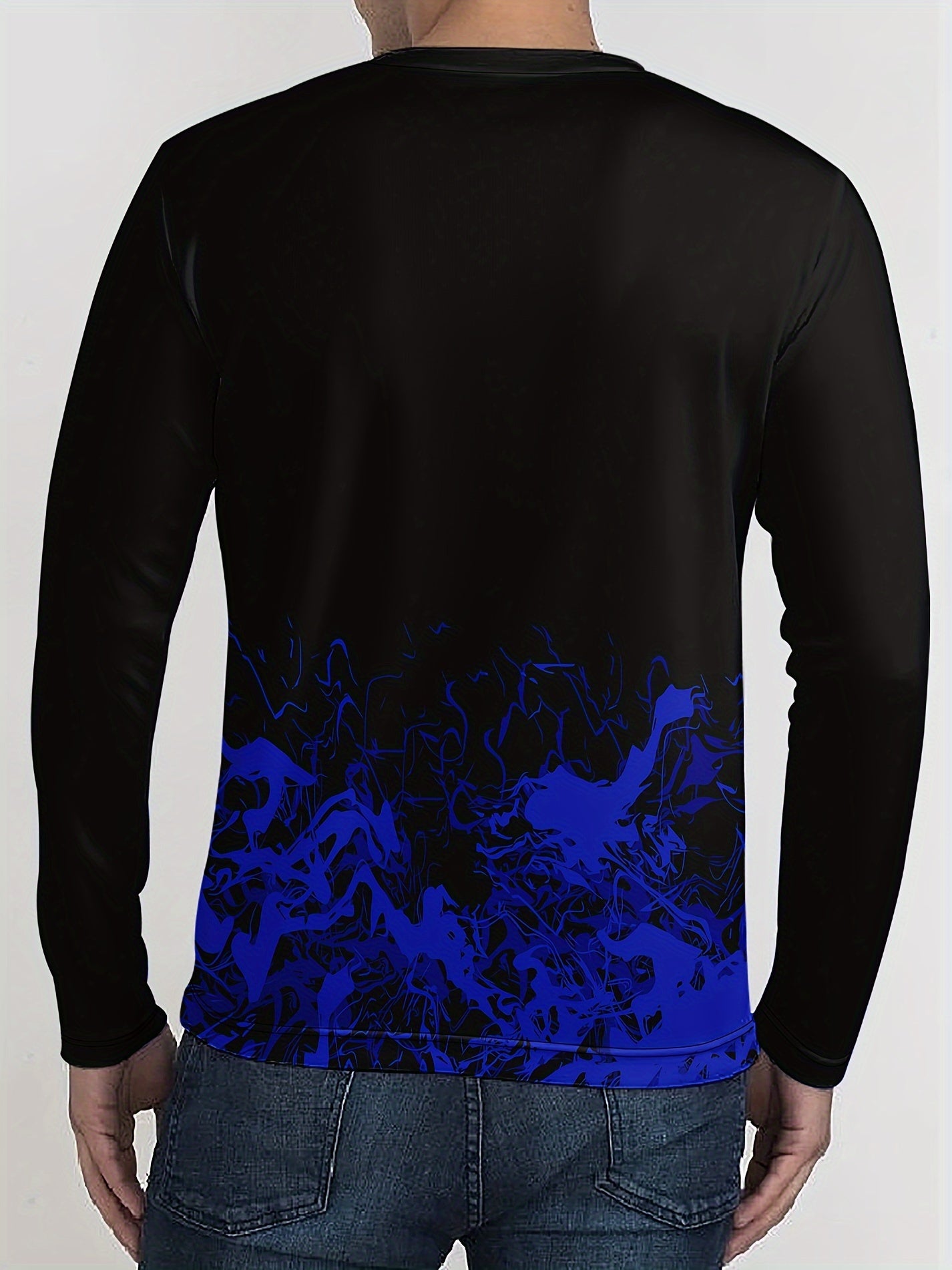 Men's 2 Piece Outfits Long Sleeve T-shirt and Loose Sweatpants Set