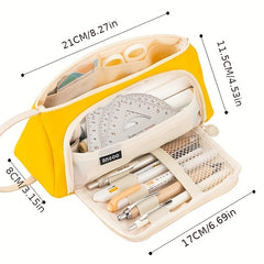 Multifunctional Pencil Case for Students, Middle High School Office Supplies