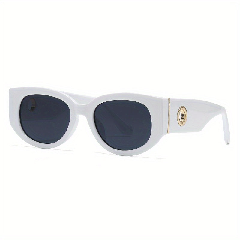 Round Sunglasses For Women Men Hollow Temple Glasses UV400