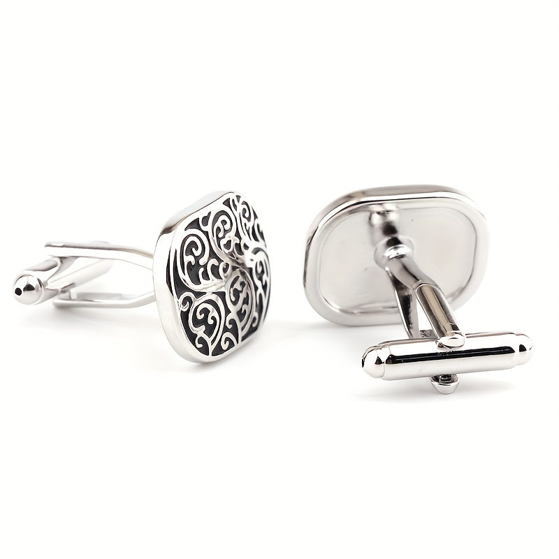 Metal Enamel Button Cufflinks Shirt Cufflinks Versatile Accessories