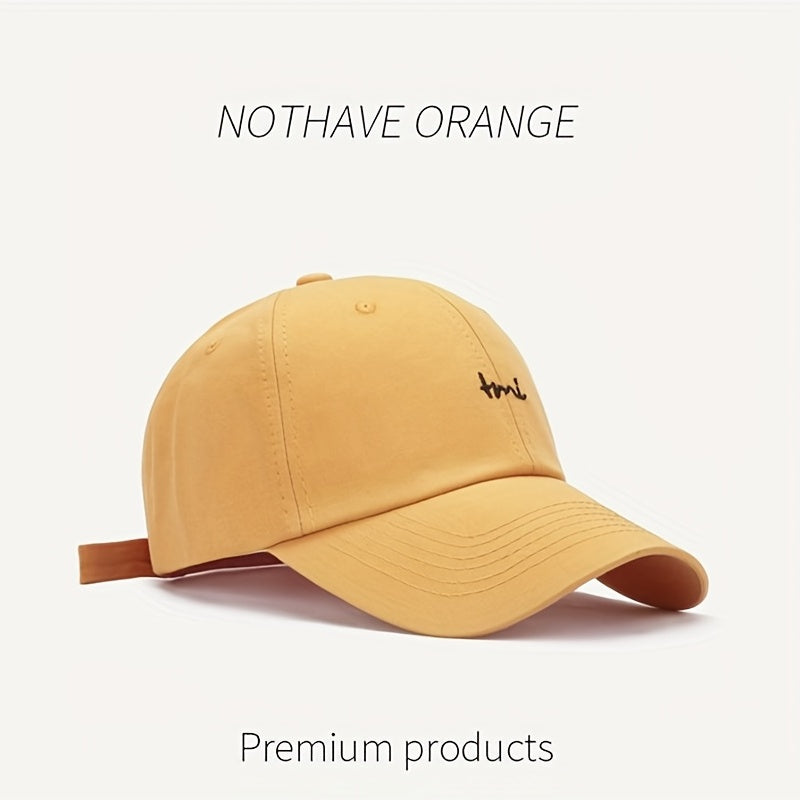 Embroidery Baseball Cap Solid Sun Hat Unisex Sunscreen Dad Hats