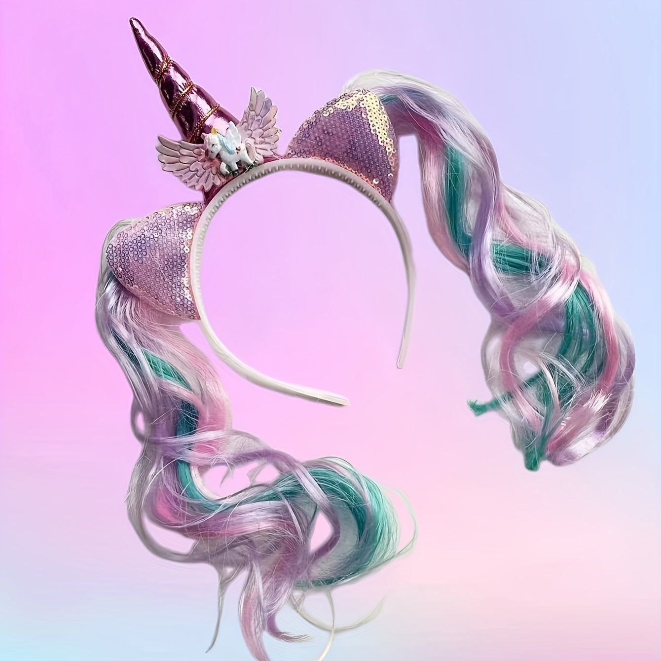 Unicorn Birthday Headband for Girls