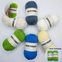 2 Pieces Crochet Yarn 280 Yards Acrylic Yarn Assorted Colors