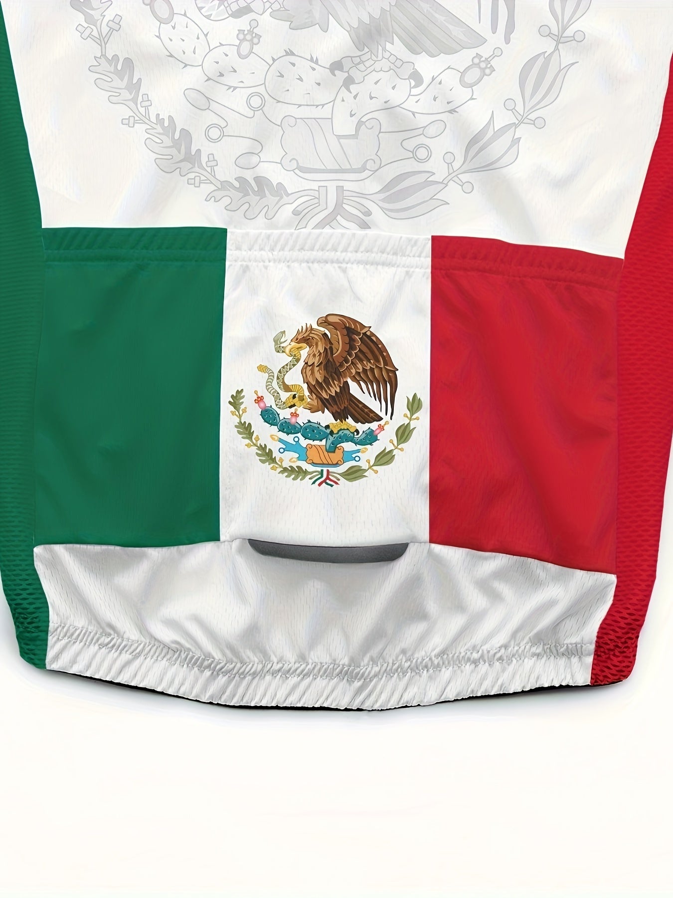 Men's Mexico Flag Cycling Jersey Short Sleeve Quick Drying Breathable