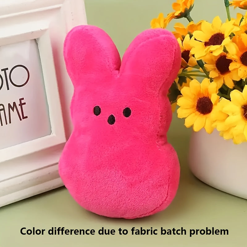 6in Peep Rabbit Plush Toy Easter Decoration Indoor Easter Basket Filled