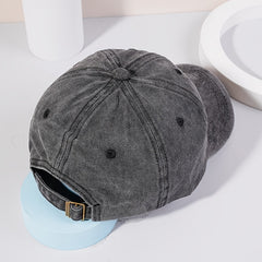 Distressed Baseball Cap Texas Embroidery Adjustable Sun Hats