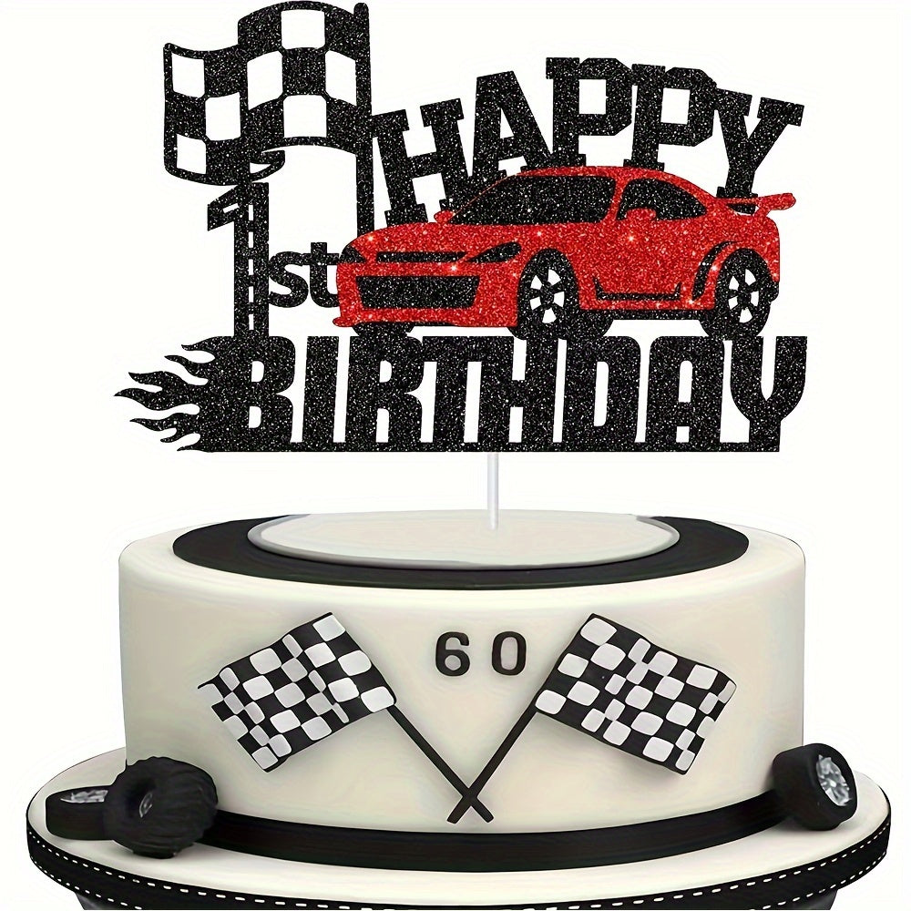 Car Club Birthday Cake Insert, Party Cake Decoration