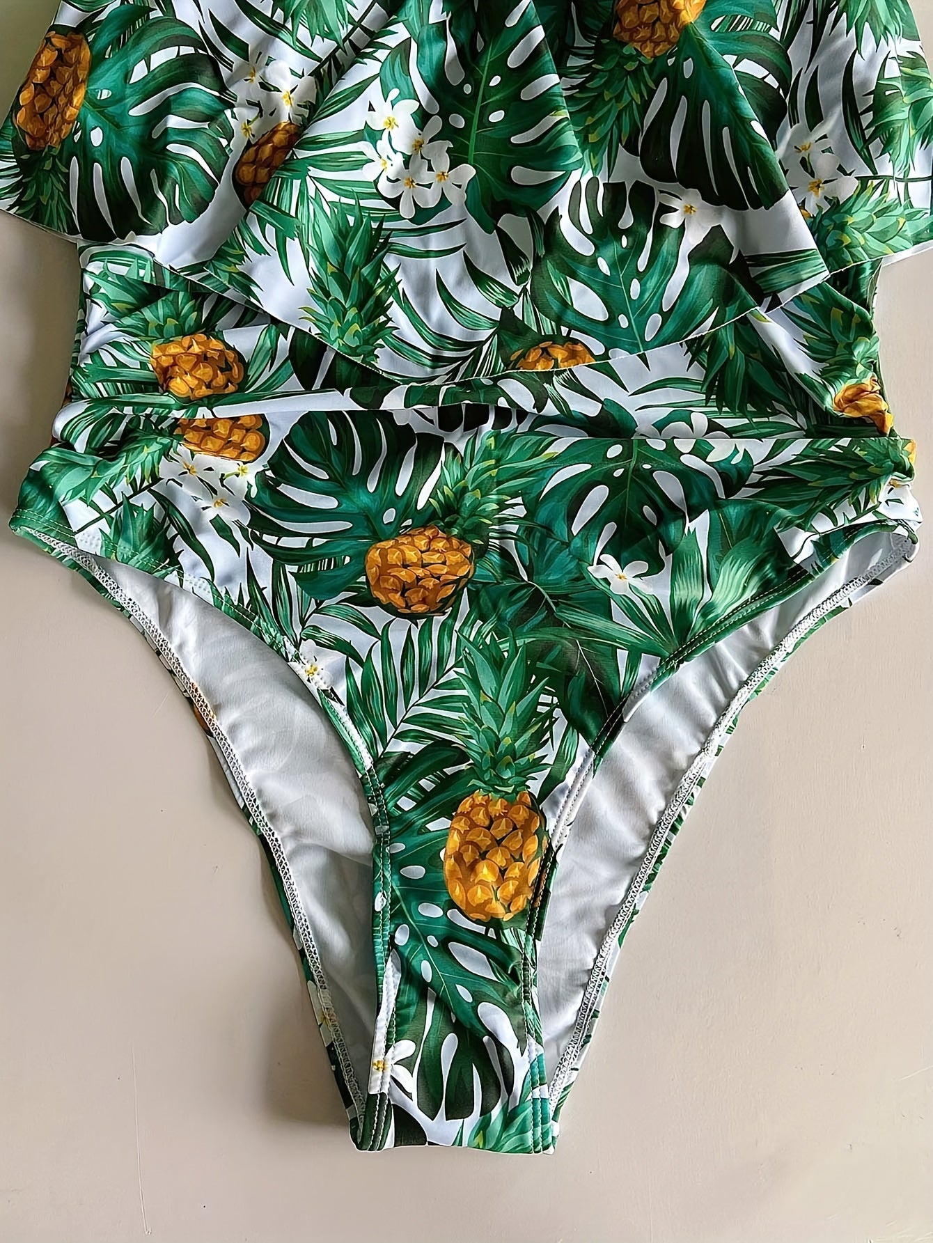  Vacay Swimsuit Women's Plus Tropical Print One Piece Swimsuit