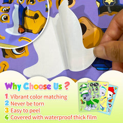 6 Sheets Anime Dog Stickers DIY Party Favors