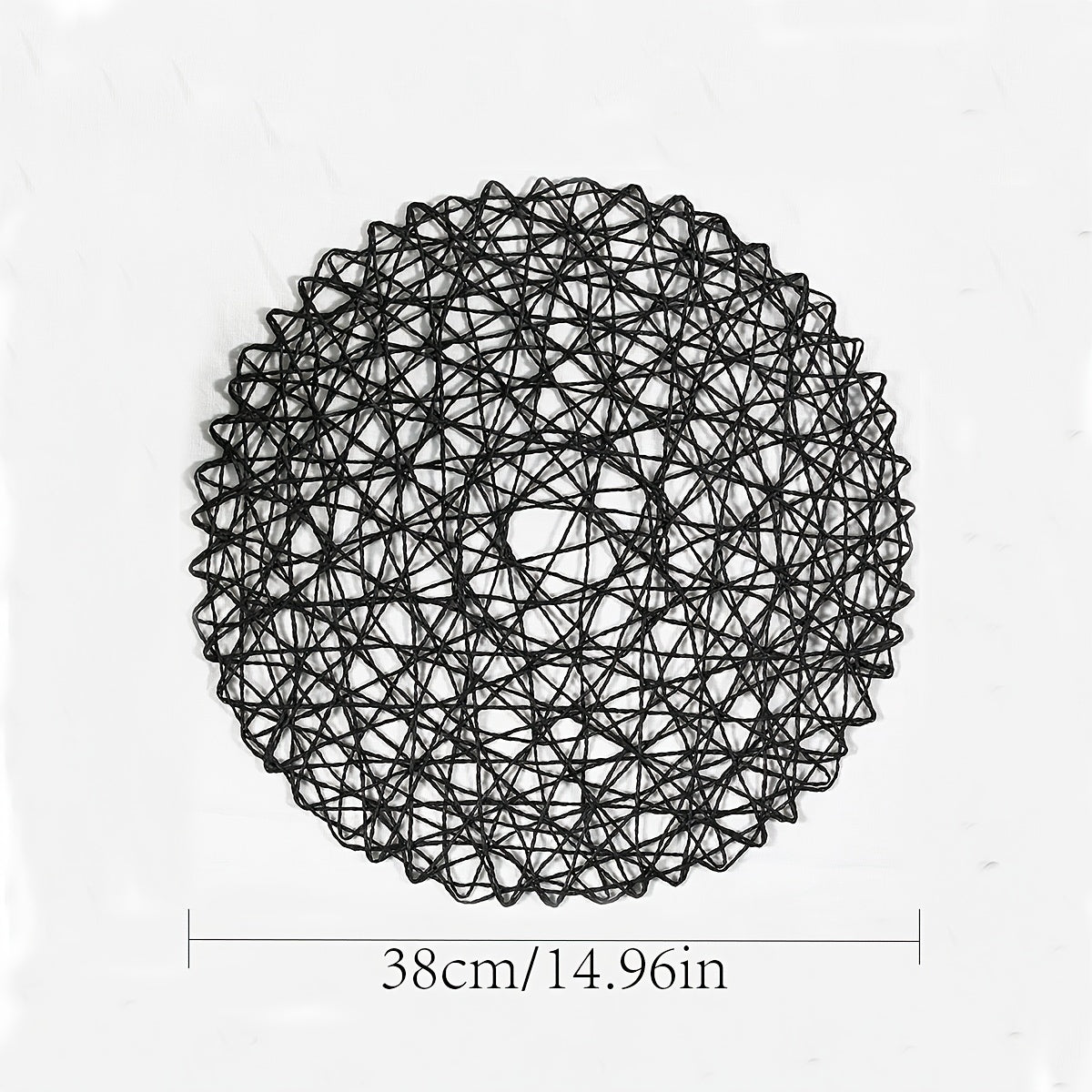 1pc Round Paper Placemat Home Living Room Decorative Mat