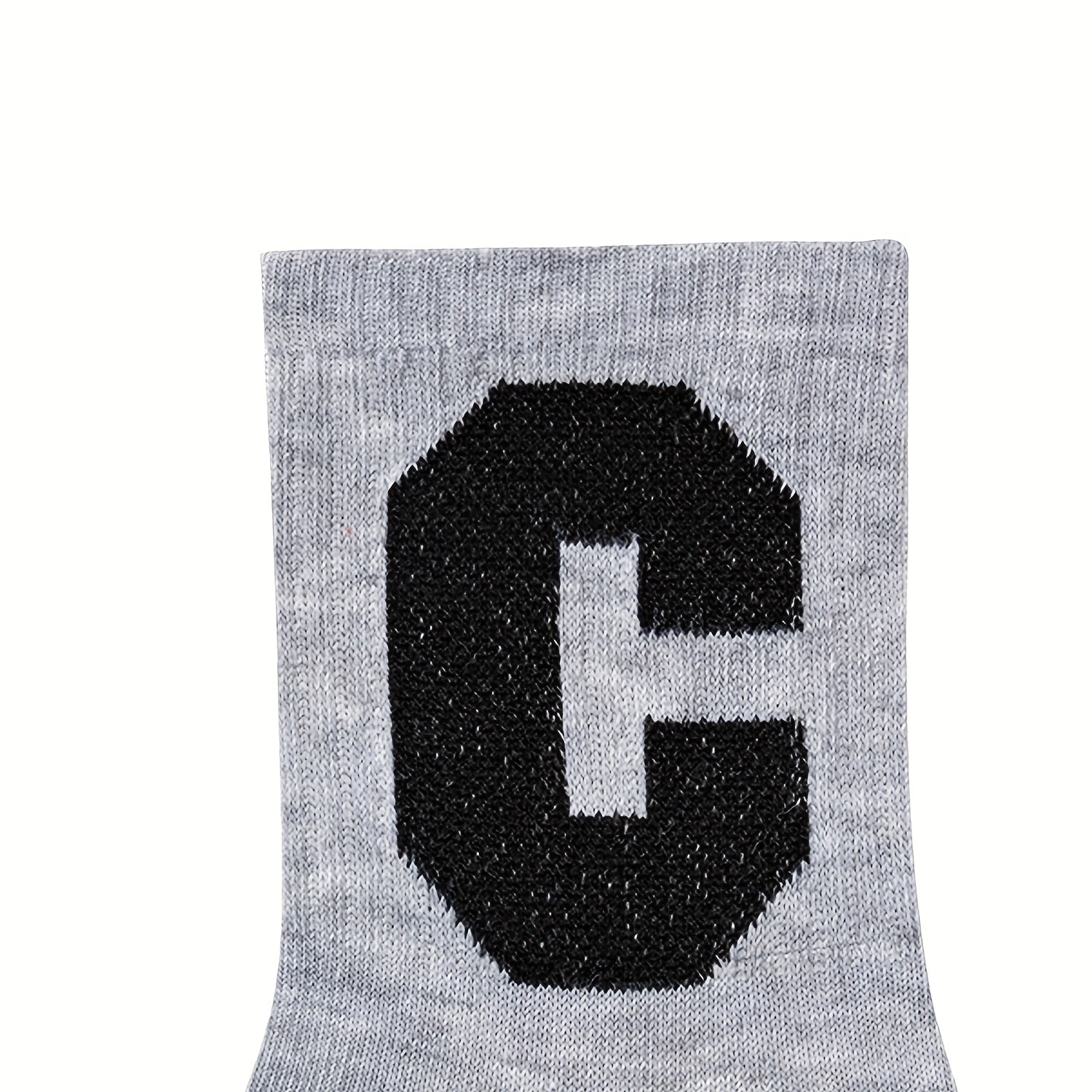 5 Pairs Letter Print Socks Comfy & Breathable Women's Stockings