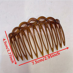 Vintage Hair Side Clips Plastic Hair Comb For Women Hairpin