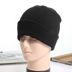 Men's Knit Beanie Hat Classic Plain Cap