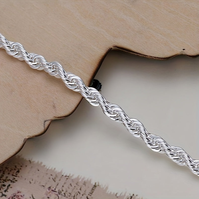Silver Twist Bracelet