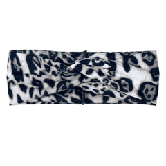 Leopard Print Knot Boho Headbands For Women Wide Sweatbands Hair Accessories