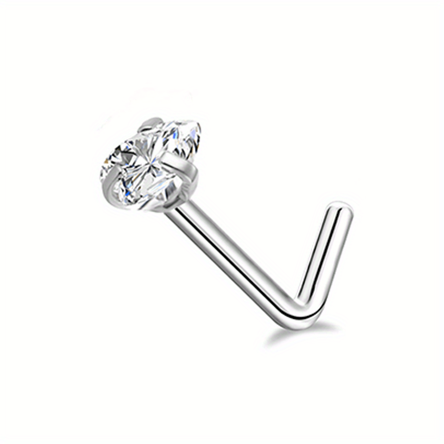 Stainless Steel Nose Ring Stud Flower Snowflake Butterfly Nose Piercing