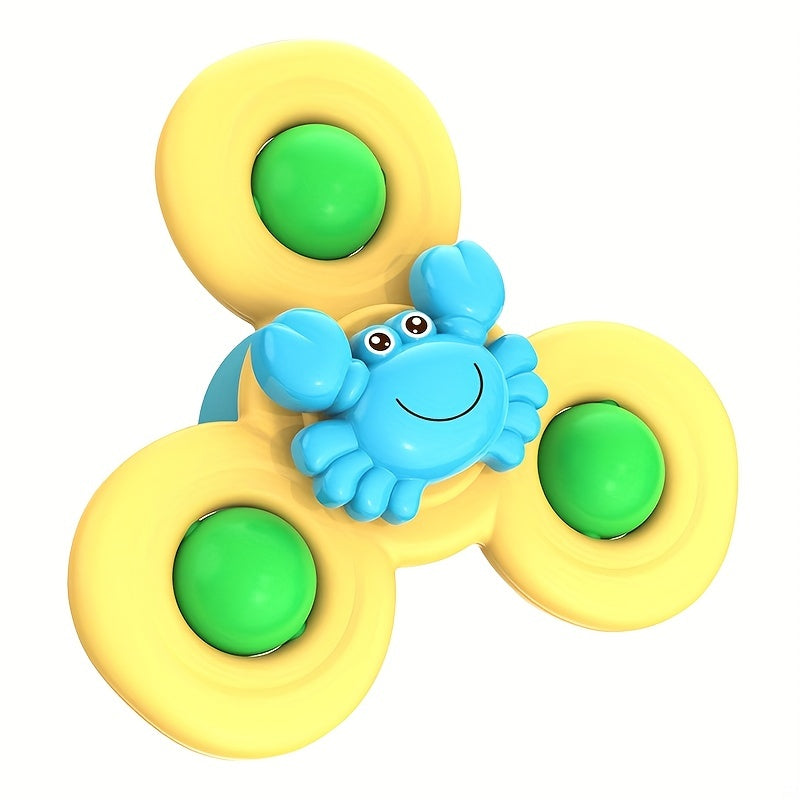 3pcs Baby Suction Cup Spinning Top Toys Window Spinner