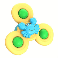 3pcs Baby Suction Cup Spinning Top Toys Window Spinner