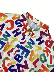  Women's Letter Print Casual Dress