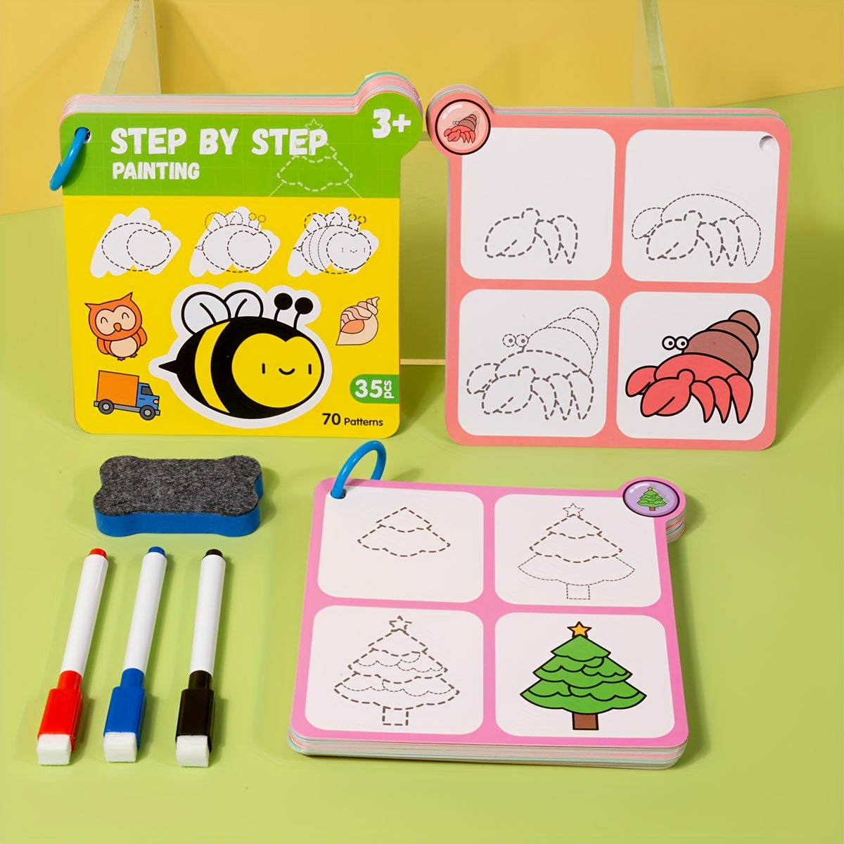 Creative Cartoon Graffiti Book for Beginners with 35 Sheets and 70 Patterns