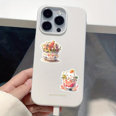 54pcs Strawberry Cat Cartoon Stickers Pack - Kids Laptop Luggage