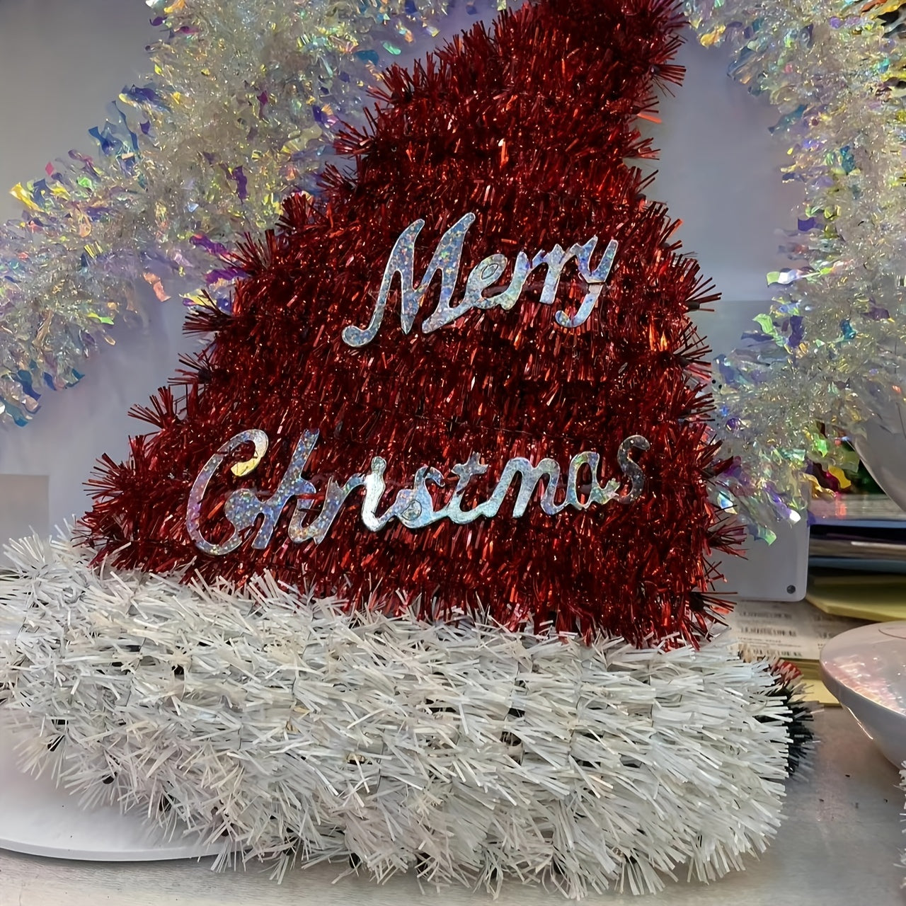 Christmas Hat Pendant Santa Claus Hat Pendant Merry Christmas Sign
