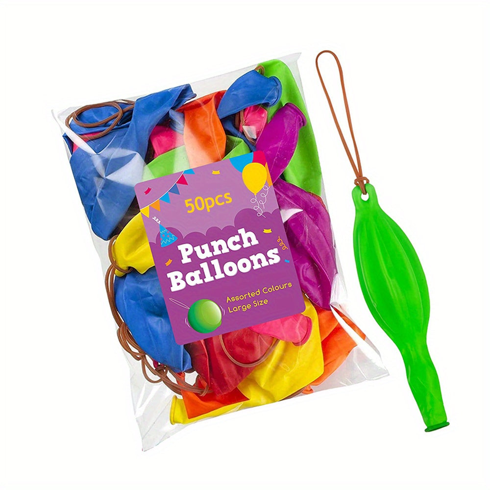 50pcs Punch Balloons Heavy Duty Party Favors Bounce Balloons