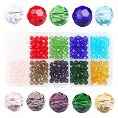 10 Glass Ball Beads Transparent Earth Beads Crystal Loose Beads