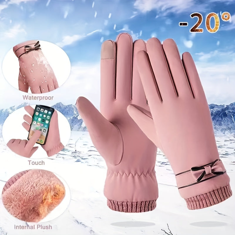 Winter Waterproof Touchscreen Gloves for Outdoor Activities