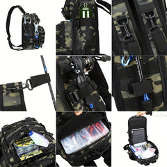 Large Capacity Outdoor Fishing Backpack Multifunctional Storage Bag