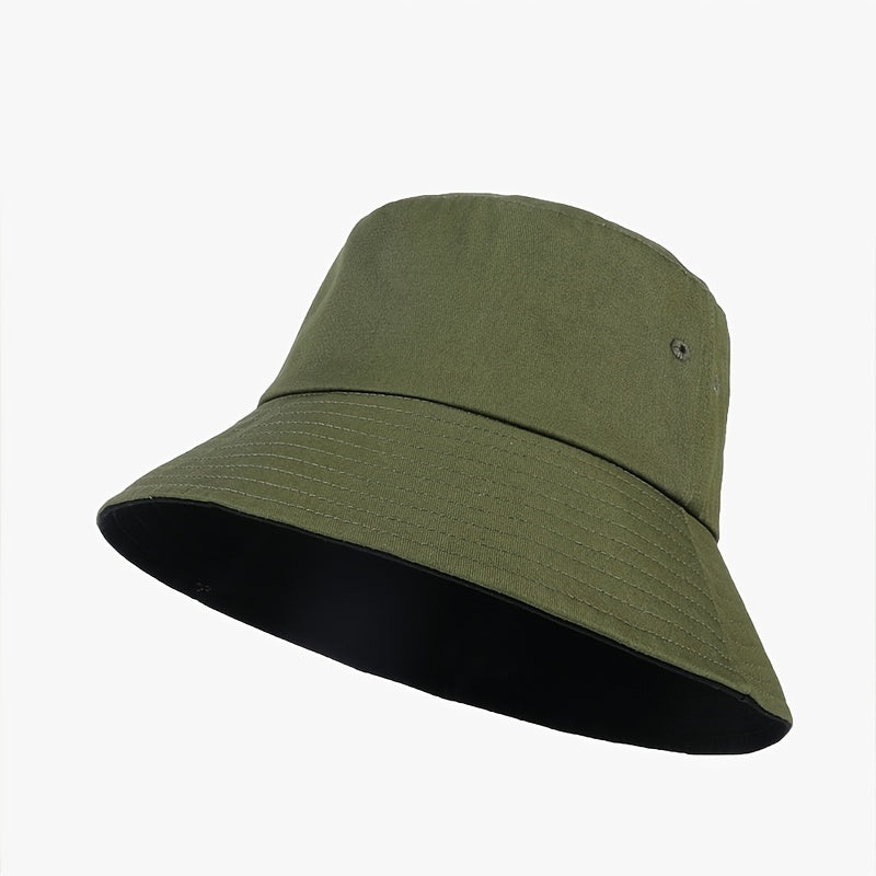 Casual Bucket Hat Solid Sunscreen Summer Sun Hat Women Cap