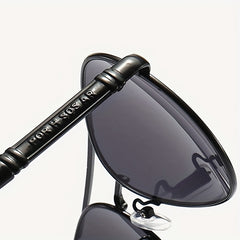 Classic Pilot Polarized Sunglasses Vintage Driving UV Protection