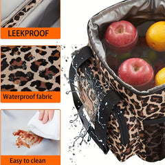 HEOPONO Insulated Lunch Bag Waterproof Portable Cooler Warmer Outdoor Camping Lu
