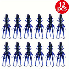 Soft Shrimp Bait T Tail Floating Water Soft Lure Bait 2 7g
